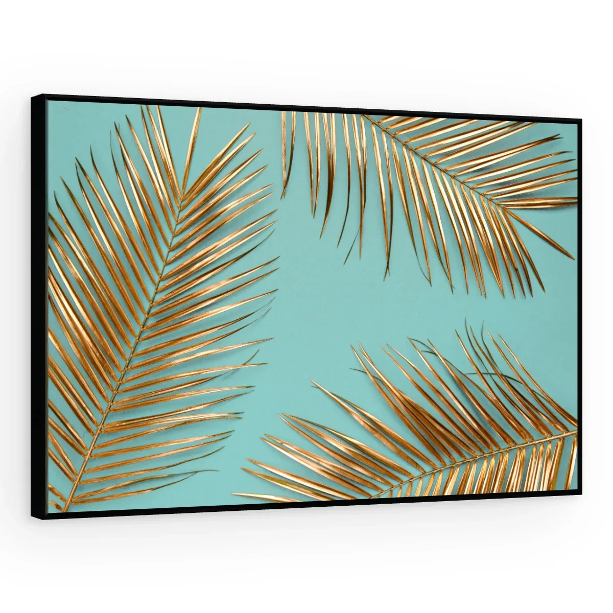 Quadro Decorativo Canvas Palmas Douradas - FO0055