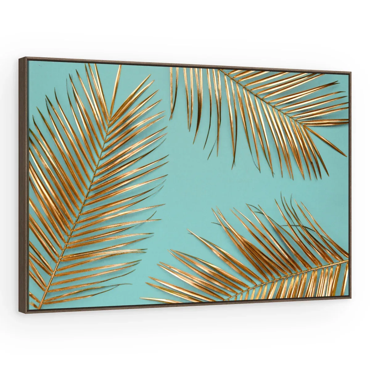 Quadro Decorativo Canvas Palmas Douradas - FO0055