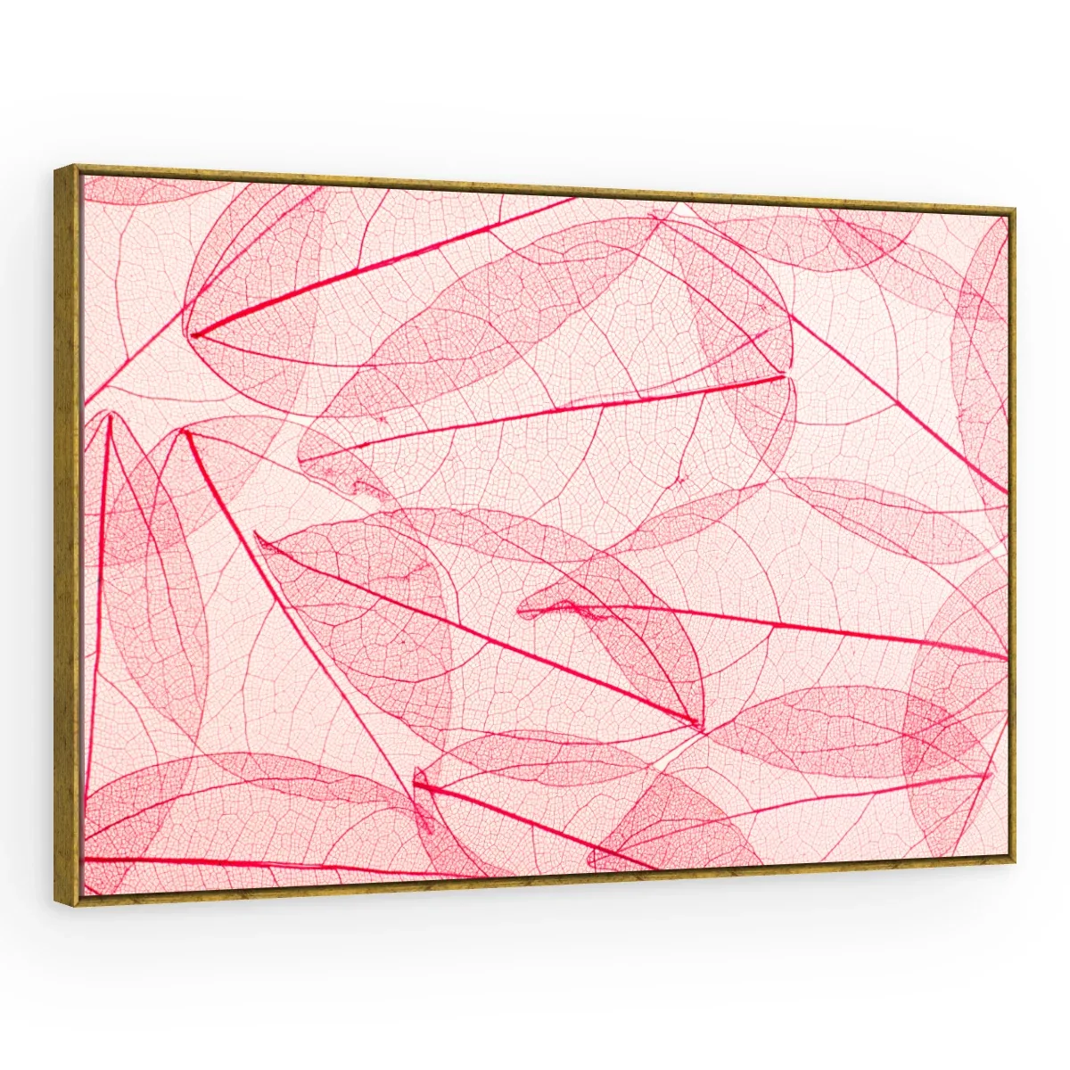 Quadro Decorativo Canvas Folhas Rendadas - FO0058