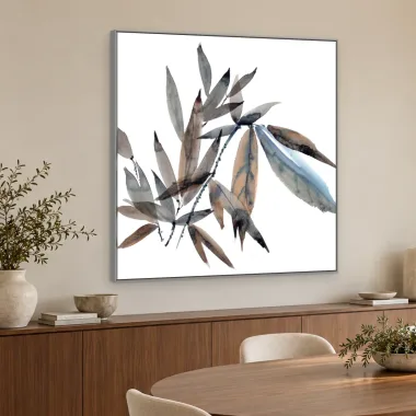 Quadro Decorativo Canvas Bambu Aquarela - FO0068