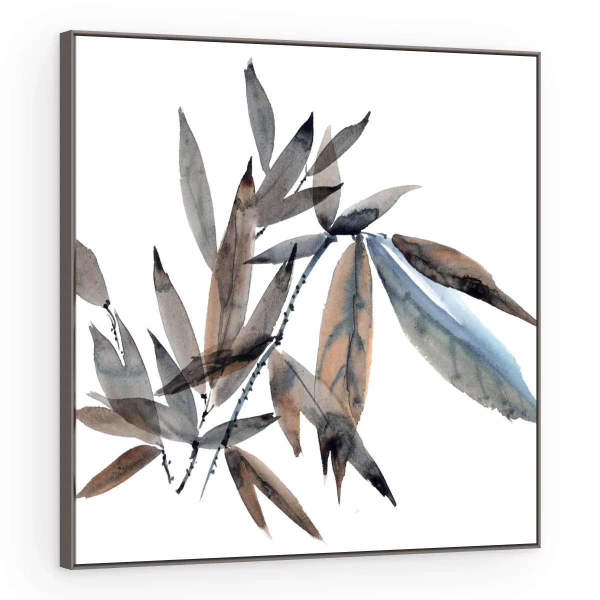 Quadro Decorativo Canvas Bambu Aquarela - FO0068