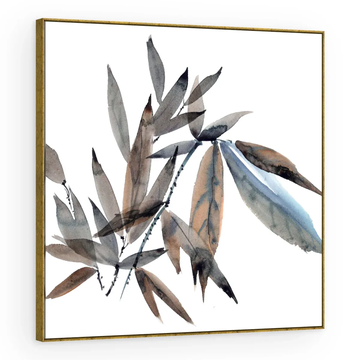 Quadro Decorativo Canvas Bambu Aquarela - FO0068