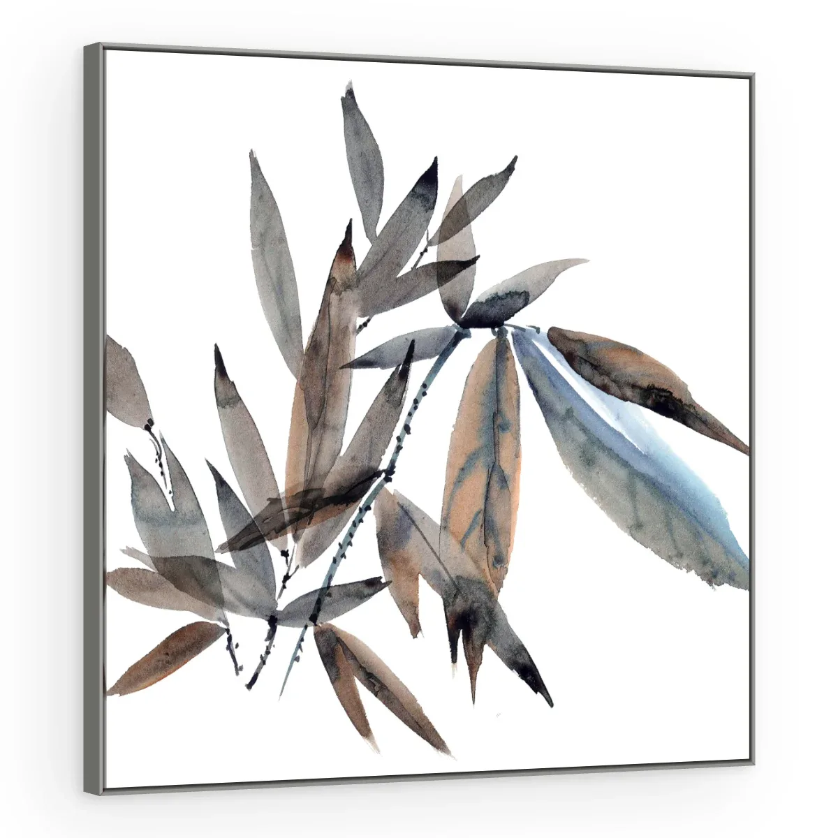 Quadro Decorativo Canvas Bambu Aquarela - FO0068