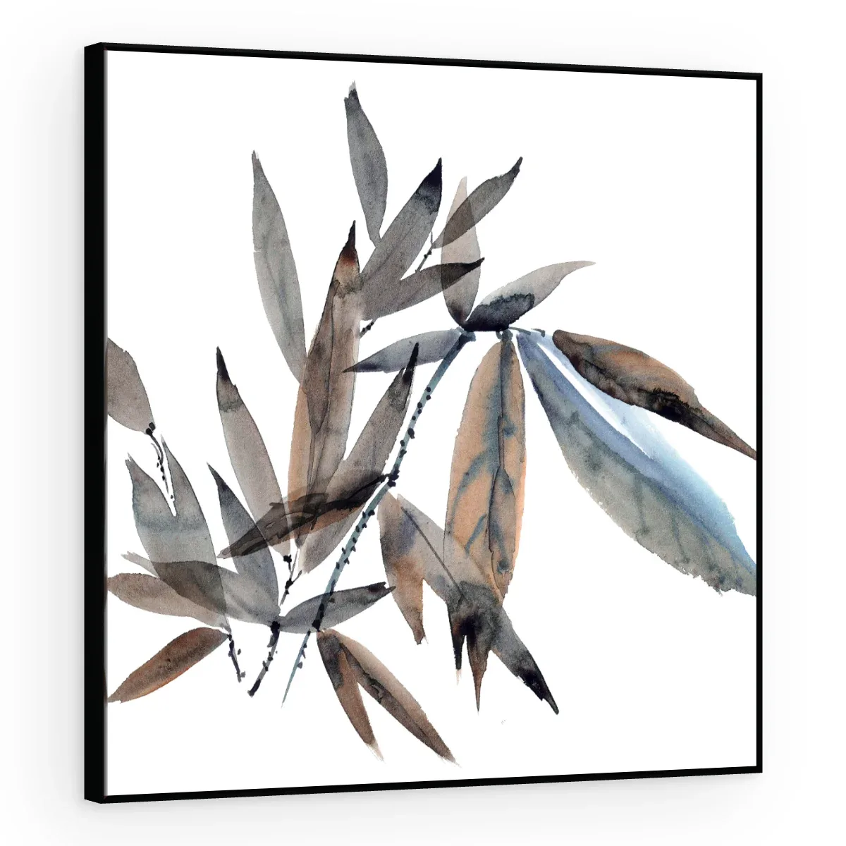 Quadro Decorativo Canvas Bambu Aquarela - FO0068
