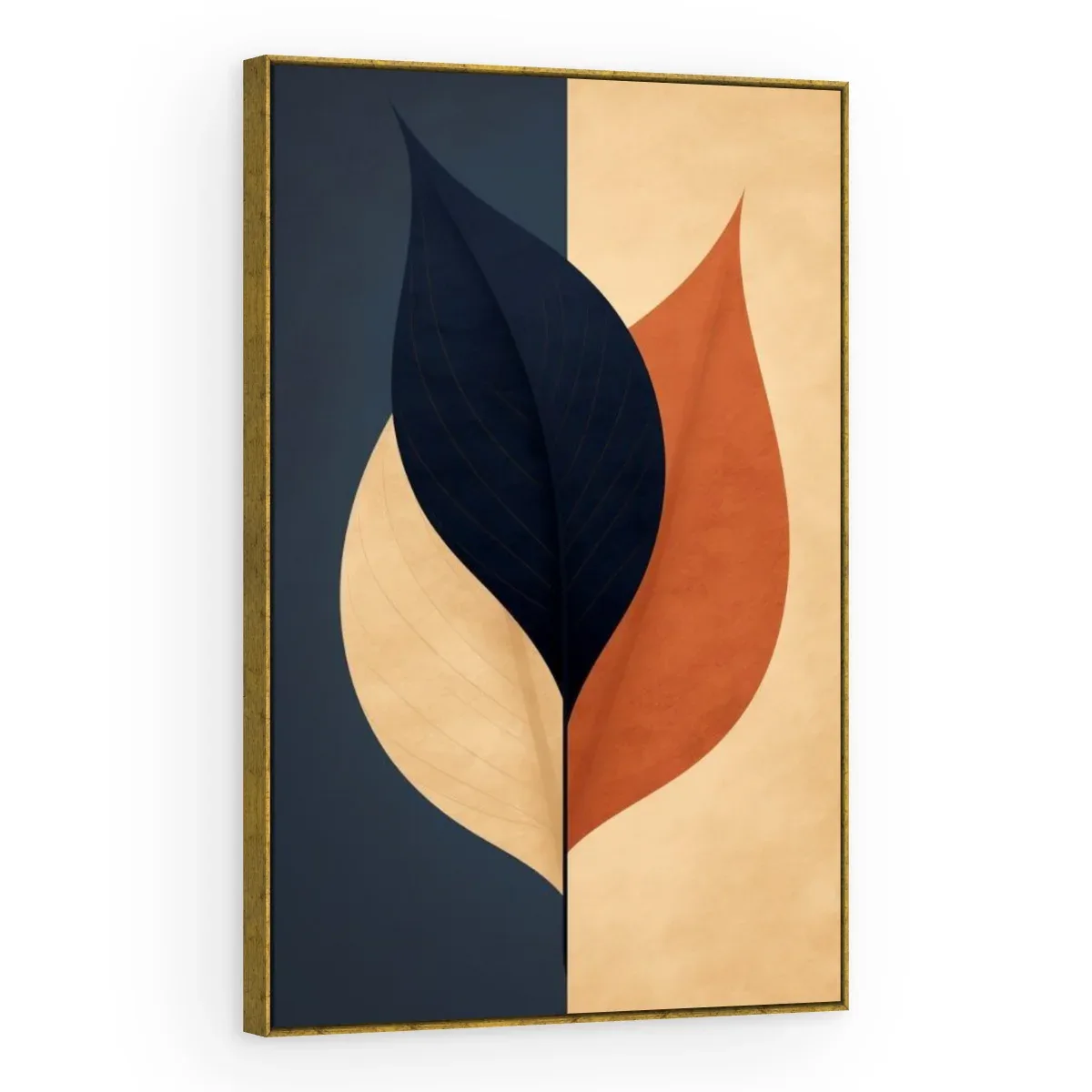 Quadro Decorativo Canvas Folha Minimalista - FO0071