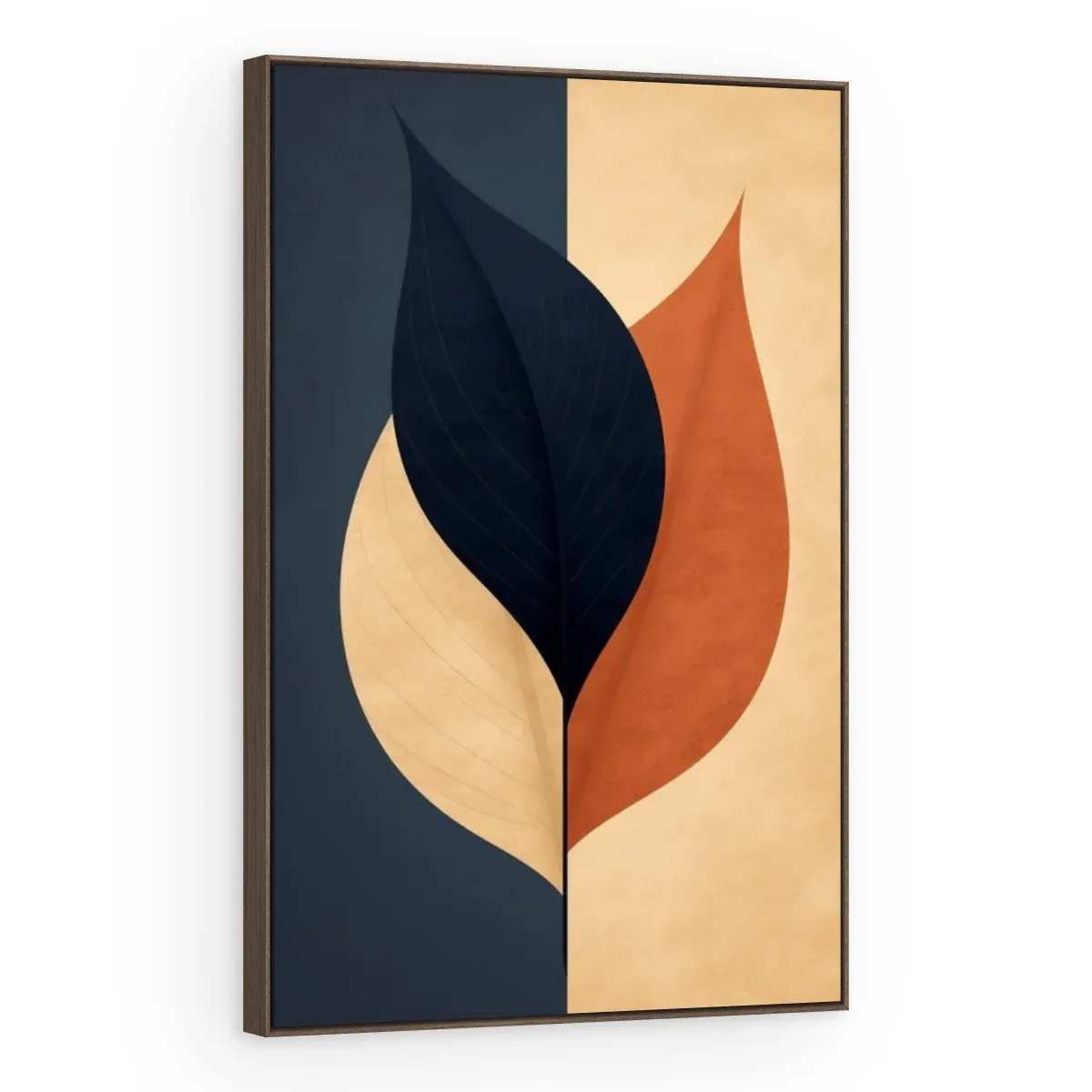 Quadro Decorativo Canvas Folha Minimalista - FO0071