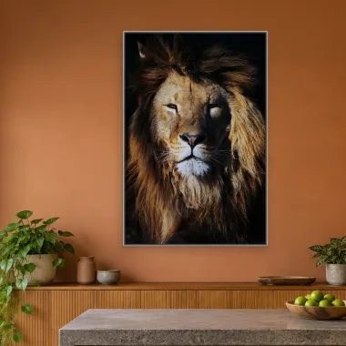 Quadro Decorativo Canvas Leão Guerreiro - LE0013