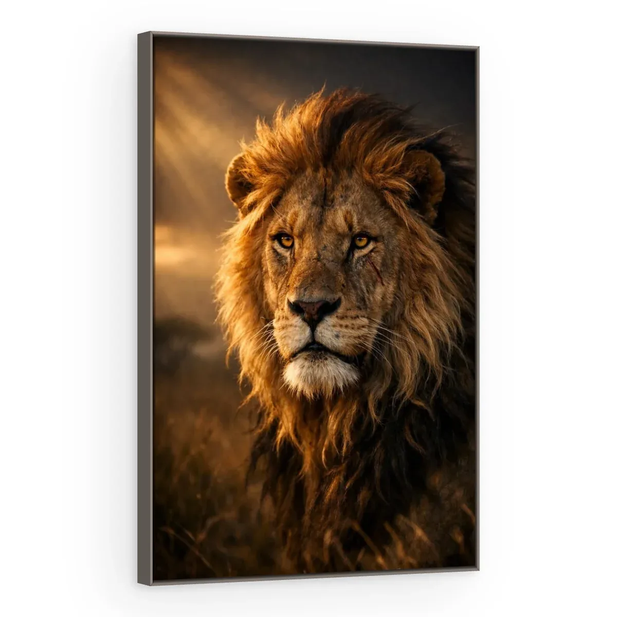 Quadro Decorativo Canvas Leão Selvagem - LE0018
