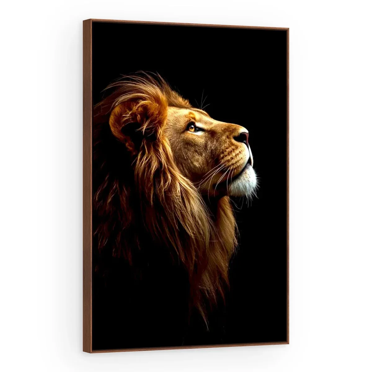 Quadro Decorativo Canvas Leão Noturno - LE0020