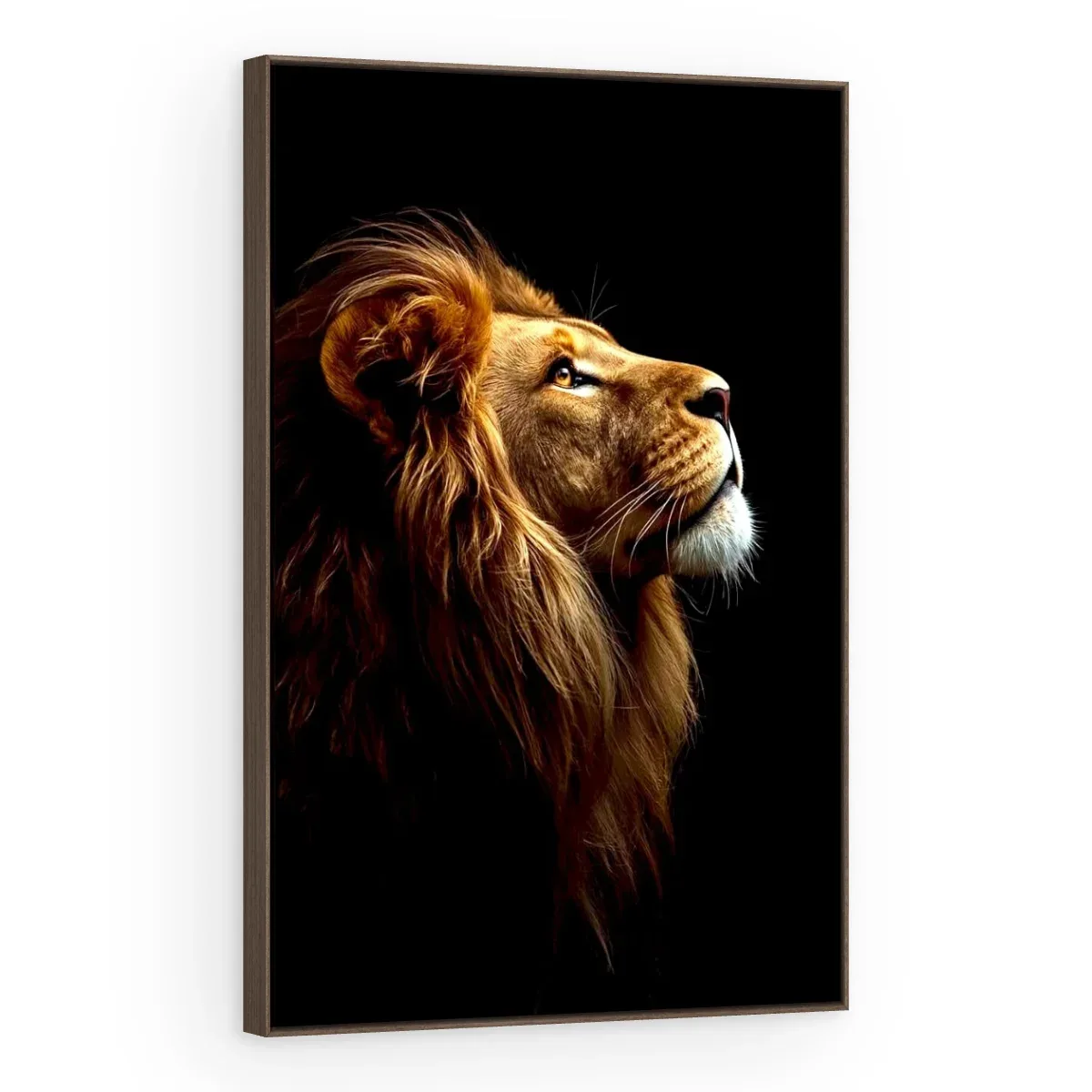 Quadro Decorativo Canvas Leão Noturno - LE0020