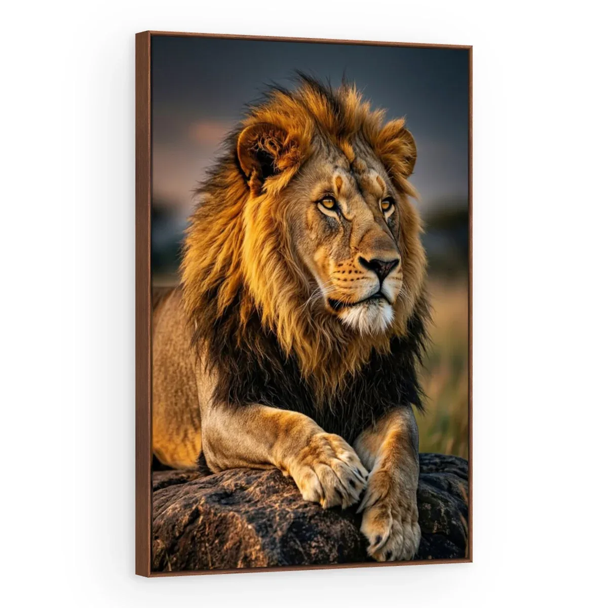 Quadro Decorativo Canvas Leão Vigilante - LE0021