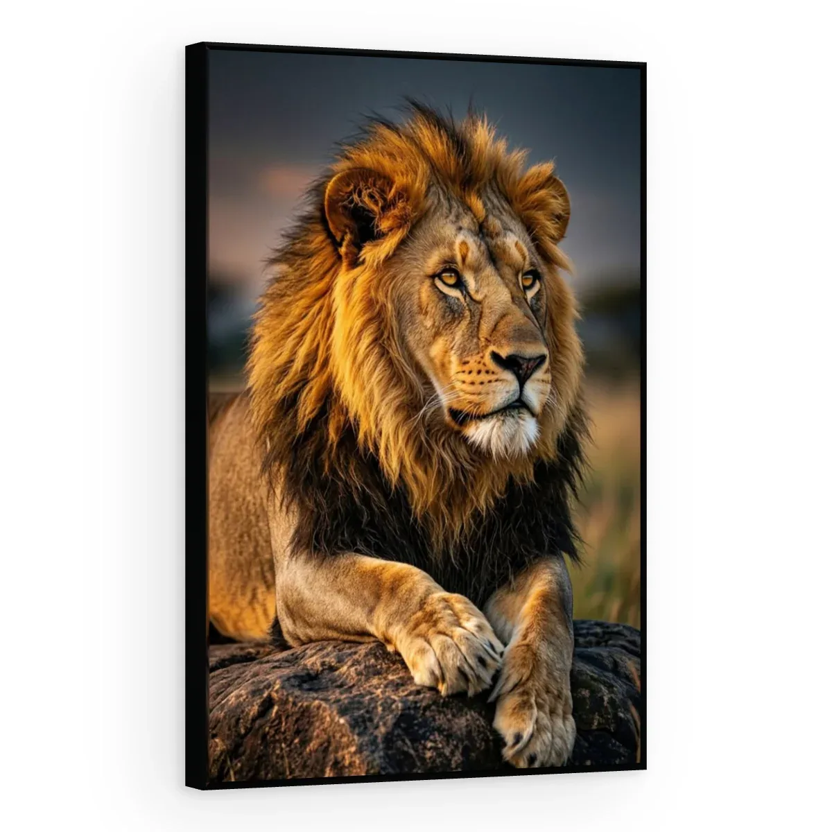 Quadro Decorativo Canvas Leão Vigilante - LE0021