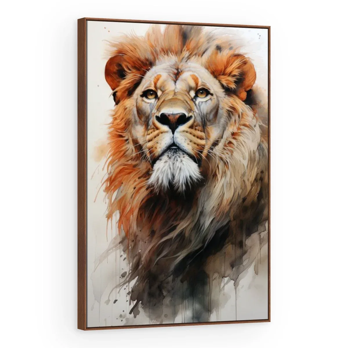 Quadro Decorativo Canvas Leão Artístico - LE0023