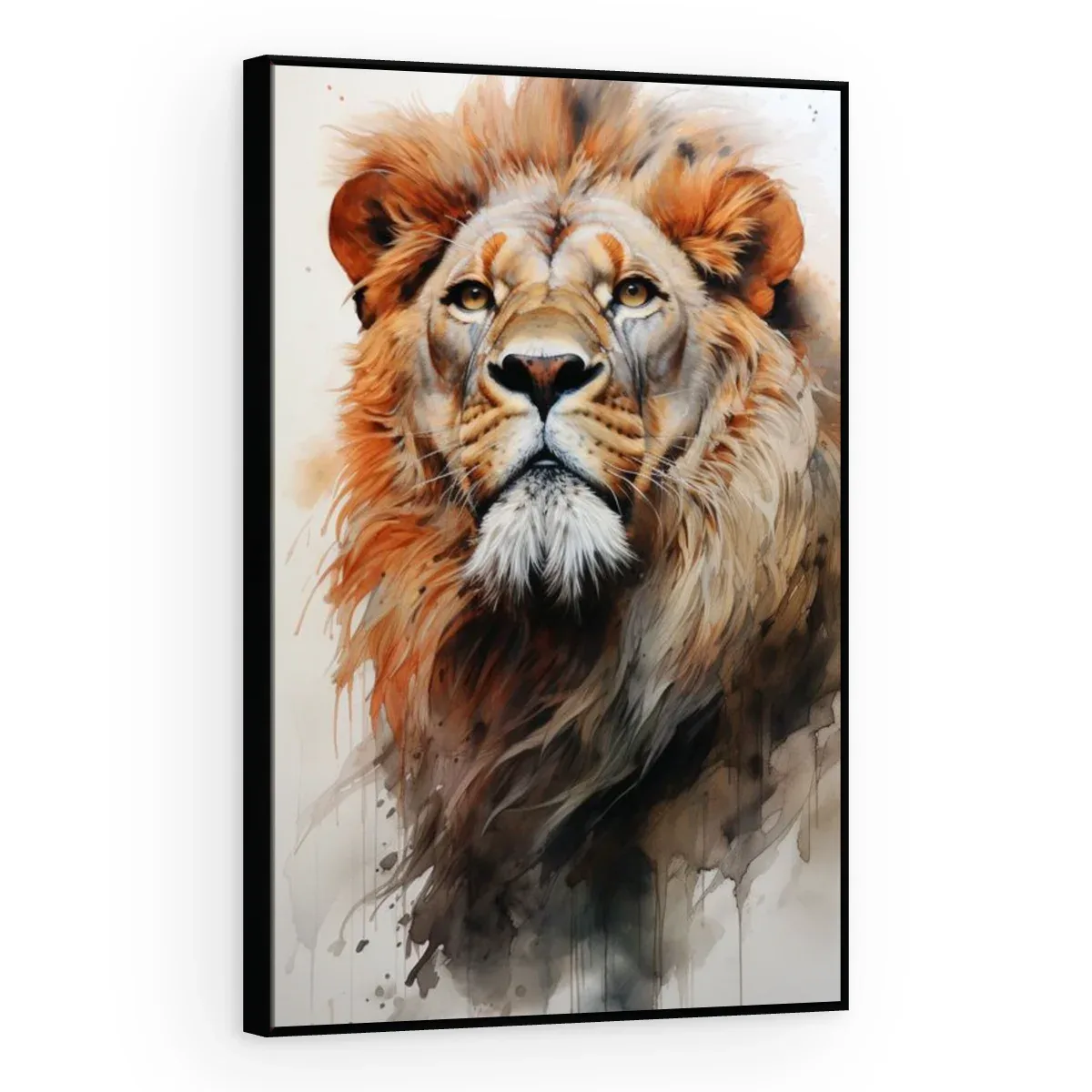 Quadro Decorativo Canvas Leão Artístico - LE0023