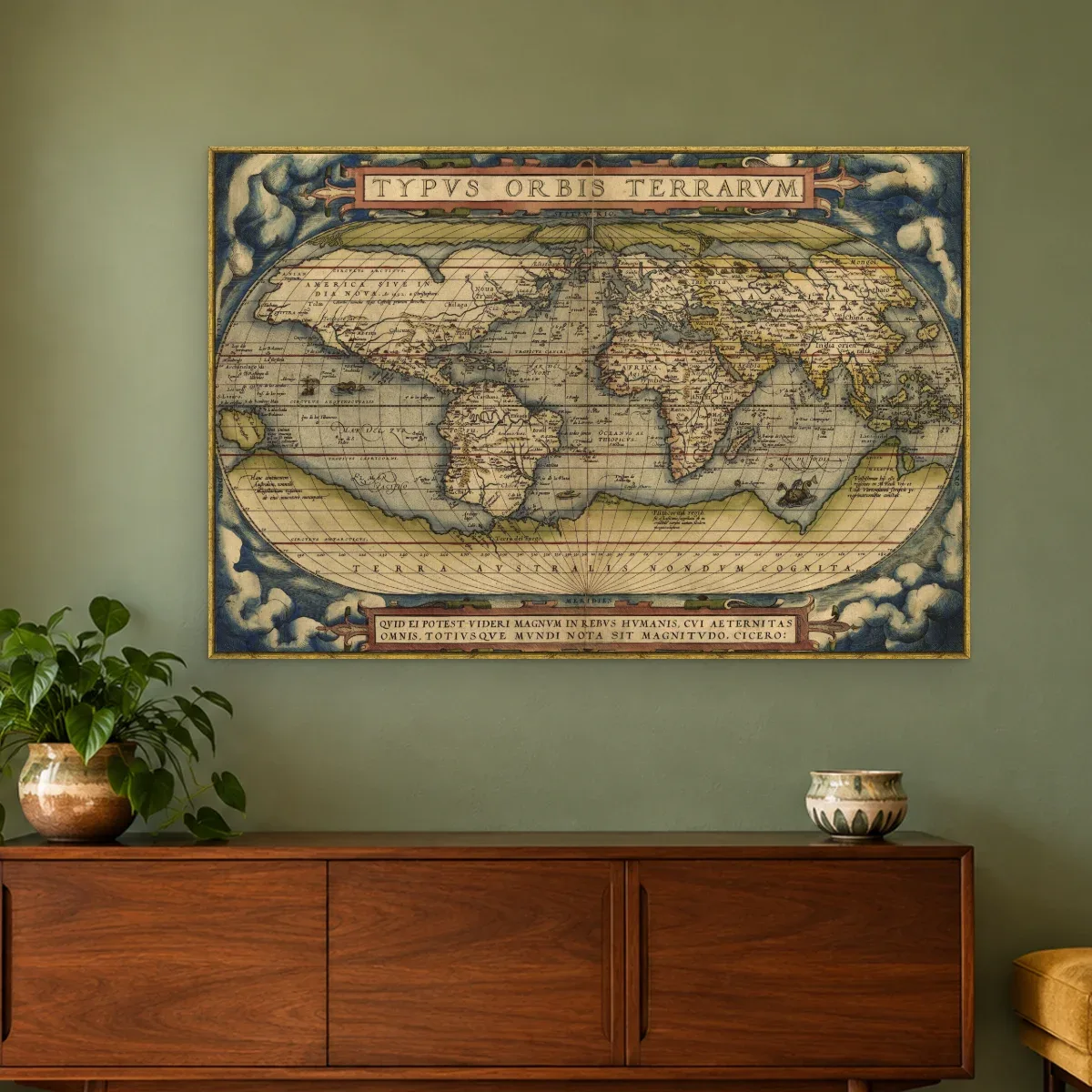 Quadro Decorativo Canvas Mapa Renascentista - MA0002