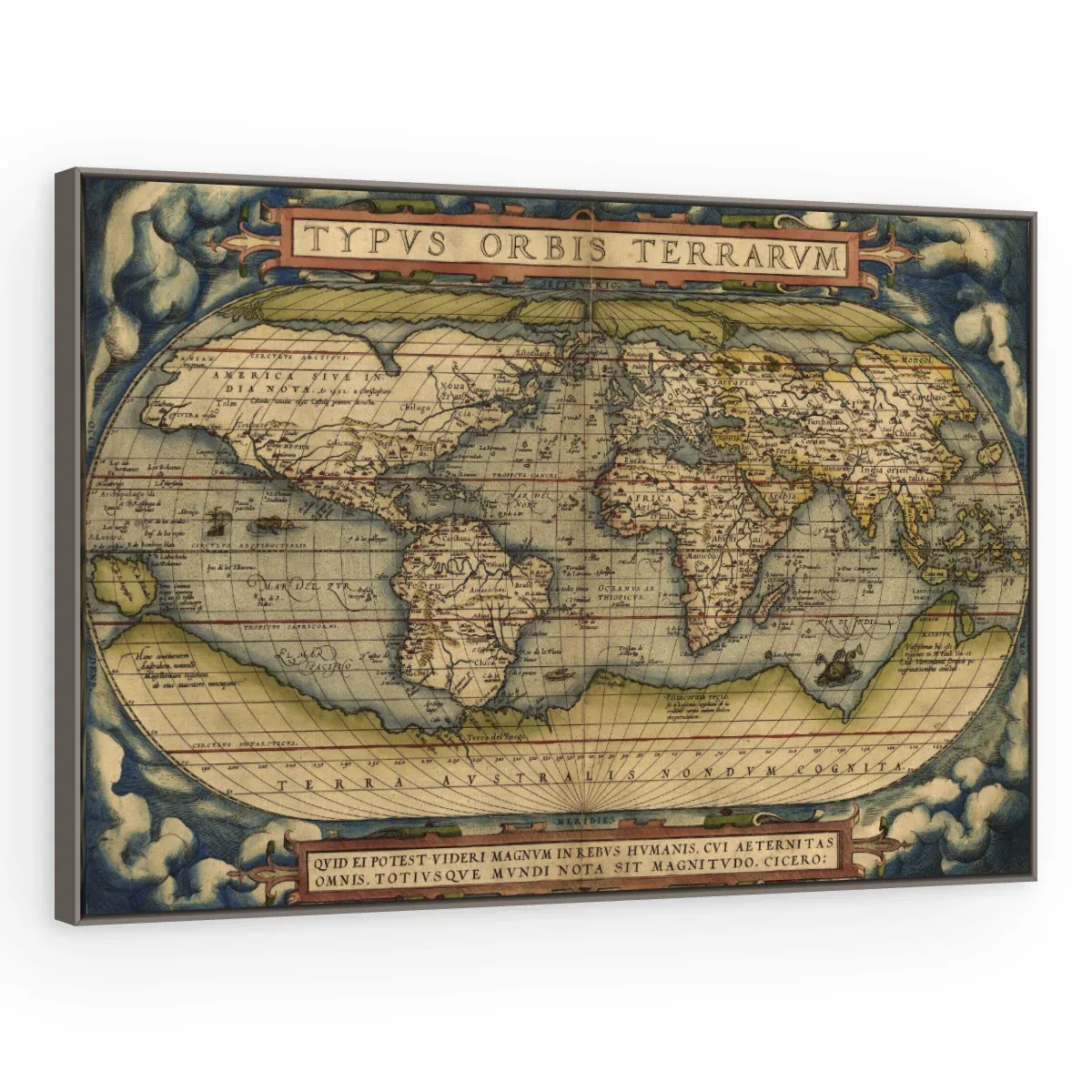Quadro Decorativo Canvas Mapa Renascentista - MA0002