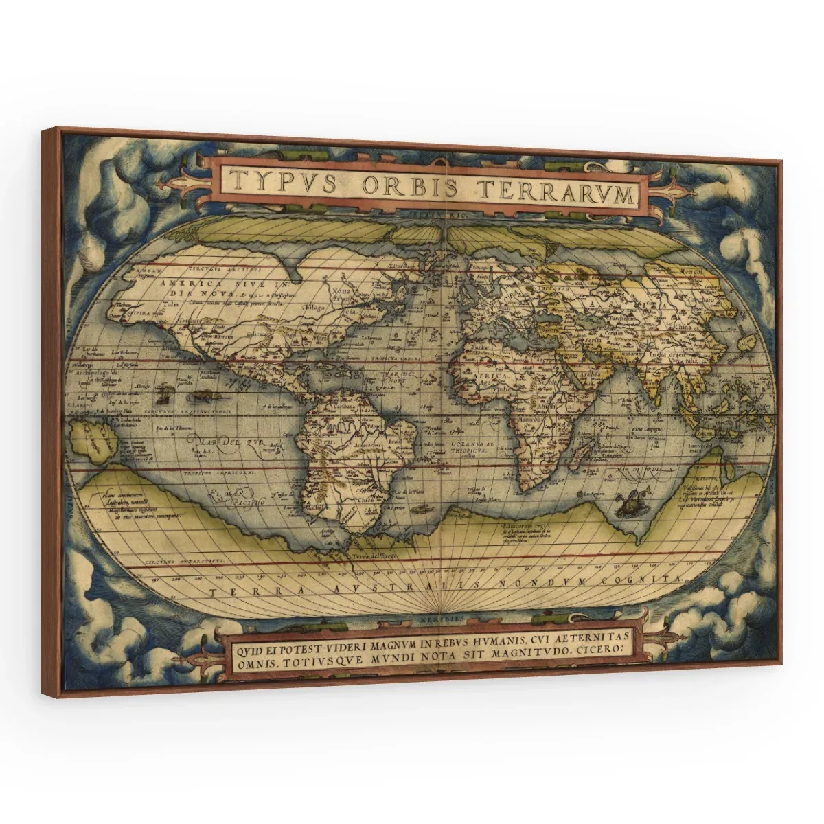 Quadro Decorativo Canvas Mapa Renascentista - MA0002