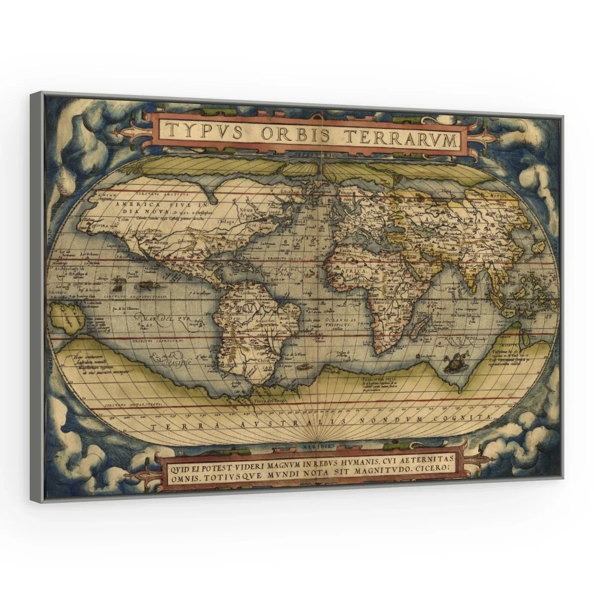 Quadro Decorativo Canvas Mapa Renascentista - MA0002