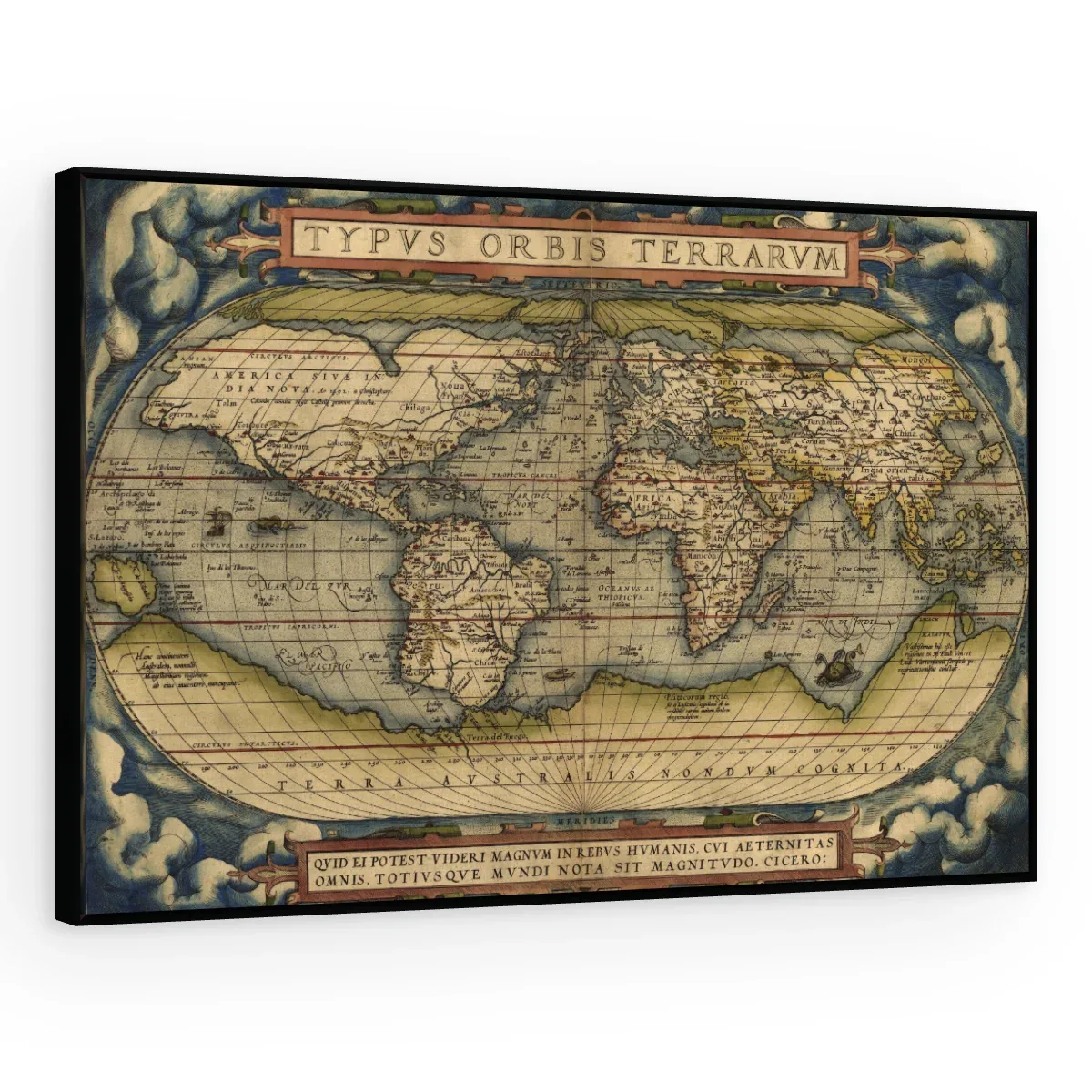 Quadro Decorativo Canvas Mapa Renascentista - MA0002