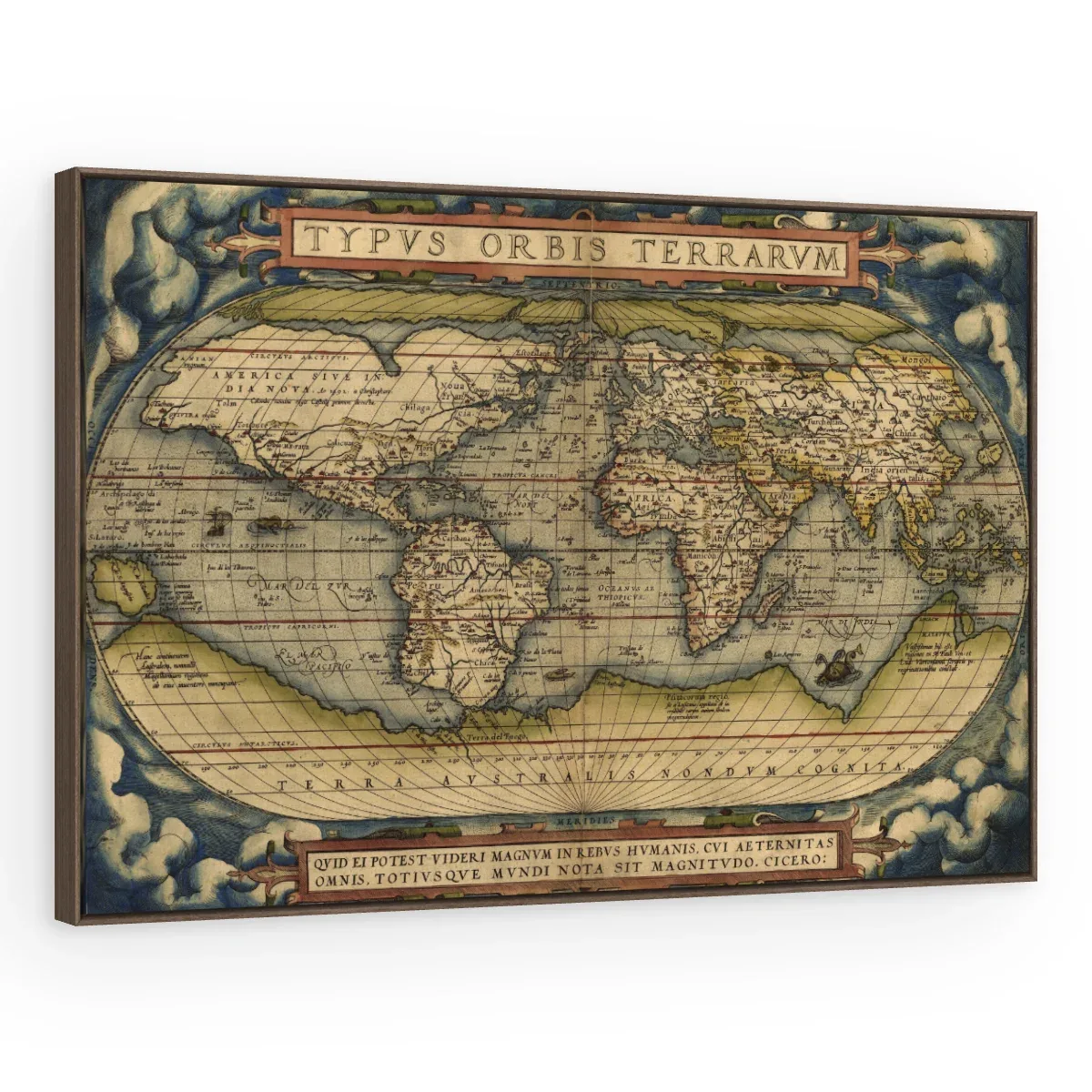 Quadro Decorativo Canvas Mapa Renascentista - MA0002