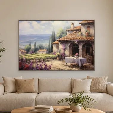 Quadro Decorativo Canvas Vila Toscana - PA0007