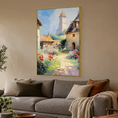 Quadro Decorativo Canvas Vila Florida - PA0008