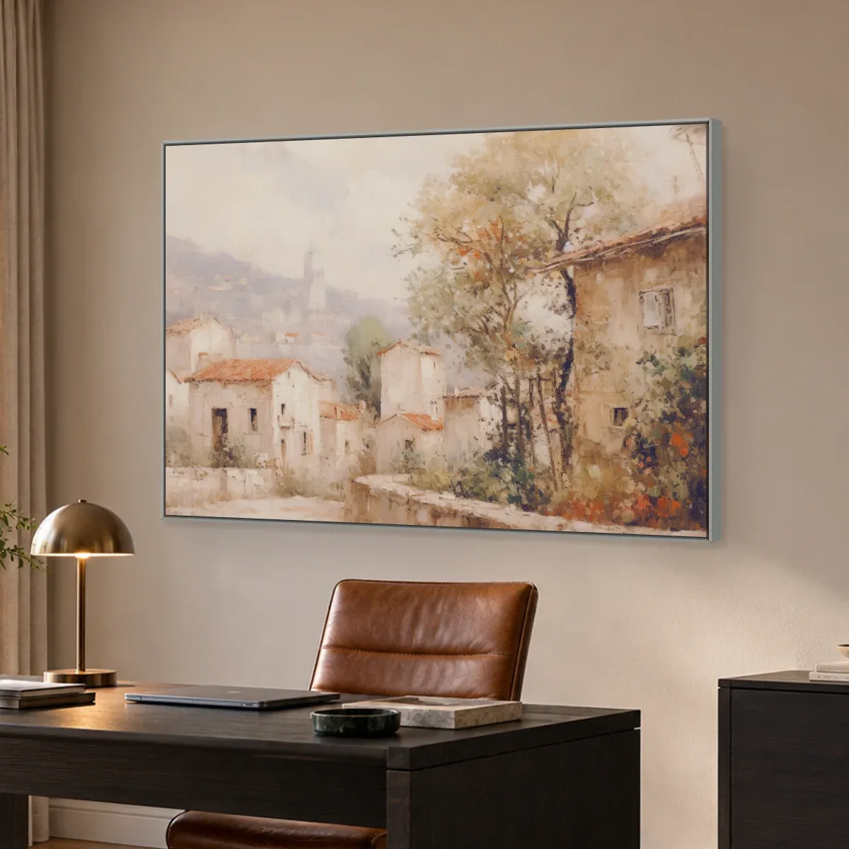 Quadro Decorativo Canvas Vilarejo Pastel - PA0010