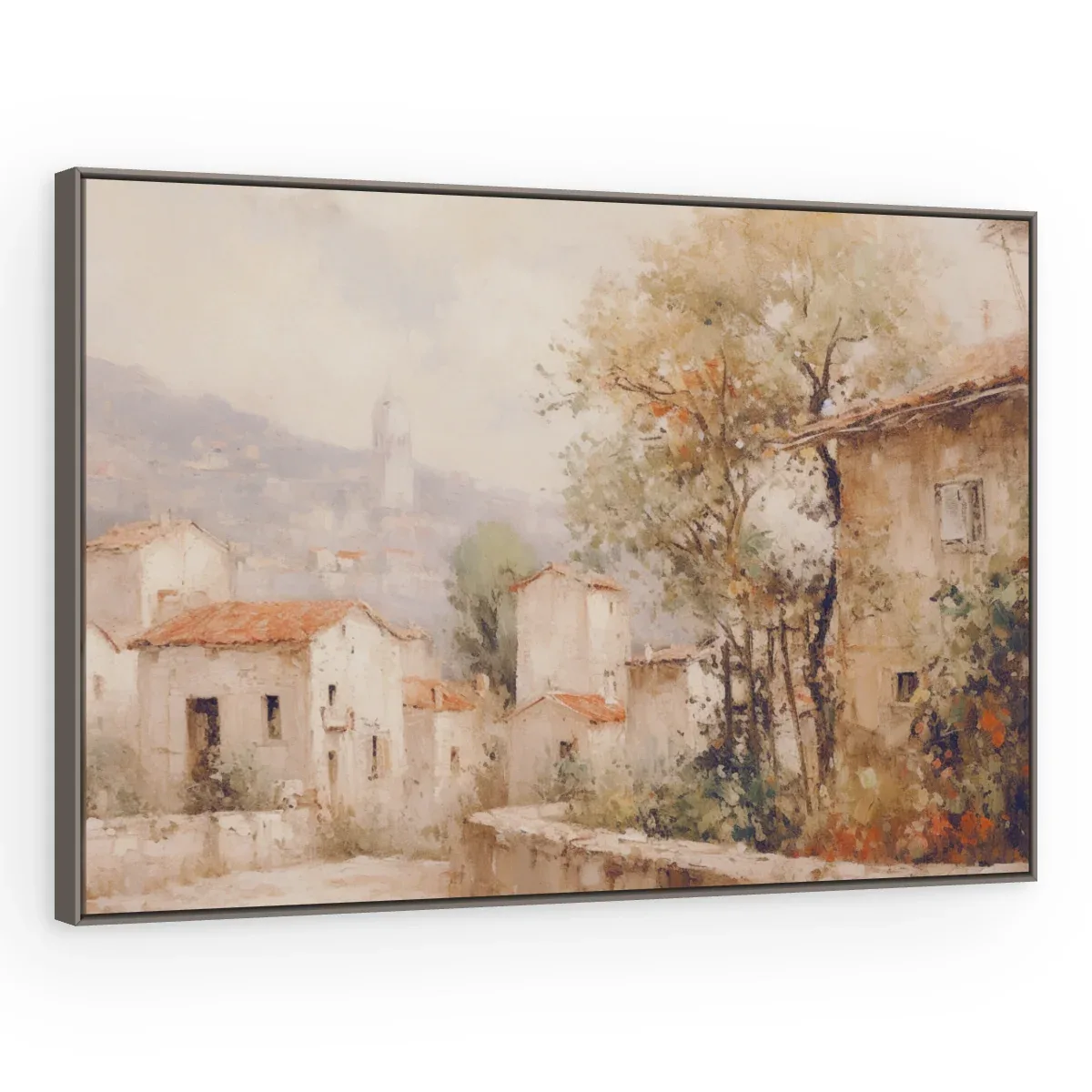 Quadro Decorativo Canvas Vilarejo Pastel - PA0010