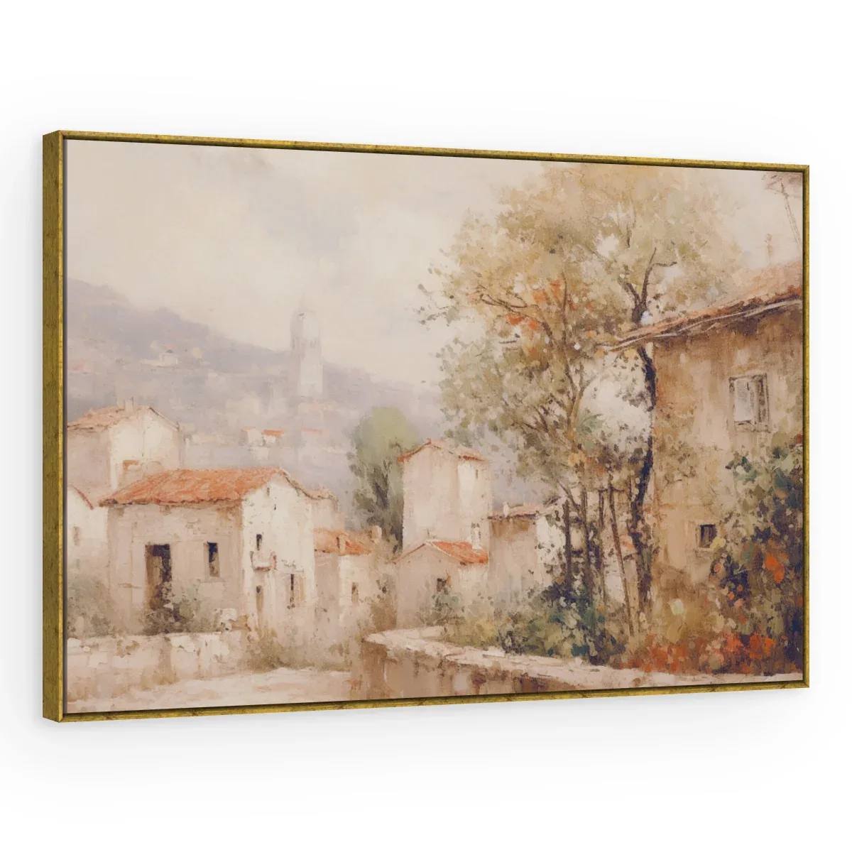 Quadro Decorativo Canvas Vilarejo Pastel - PA0010