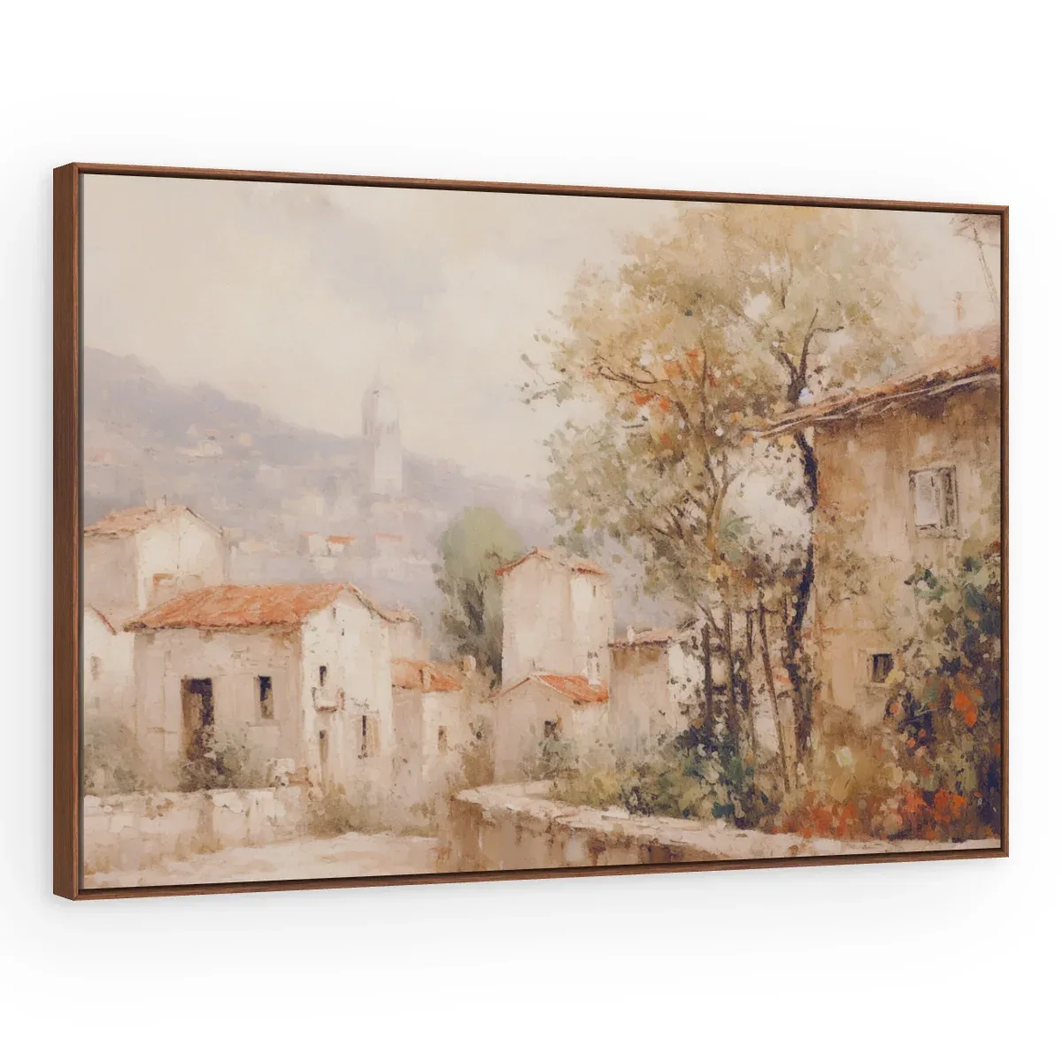 Quadro Decorativo Canvas Vilarejo Pastel - PA0010