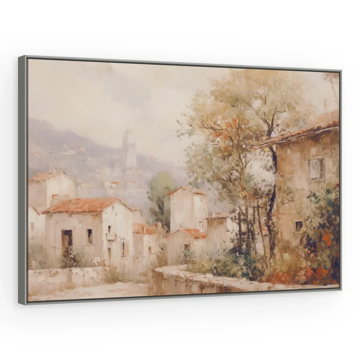Quadro Decorativo Canvas Vilarejo Pastel - PA0010
