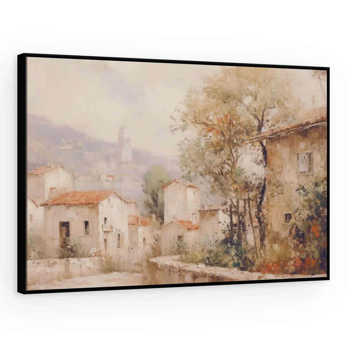 Quadro Decorativo Canvas Vilarejo Pastel - PA0010