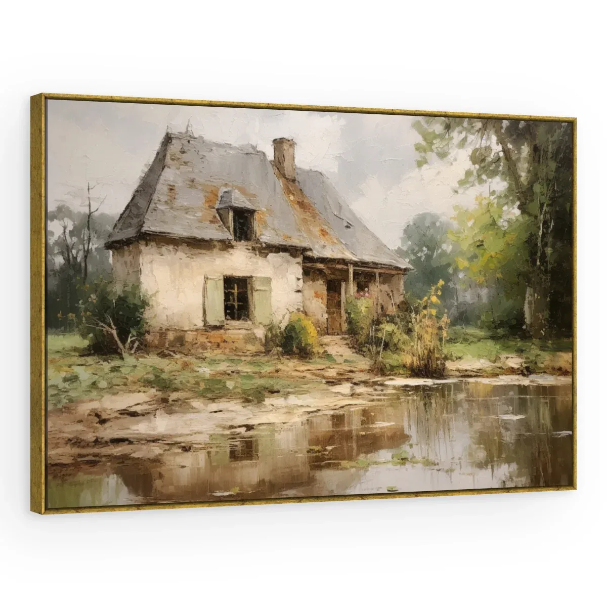 Quadro Decorativo Canvas Chalé Rústico - PA0015