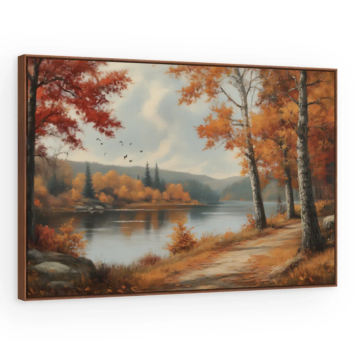 Quadro Decorativo Canvas Lago Dourado - PA0020