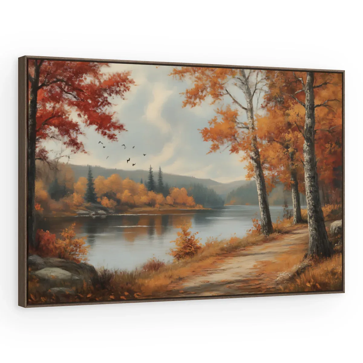Quadro Decorativo Canvas Lago Dourado - PA0020