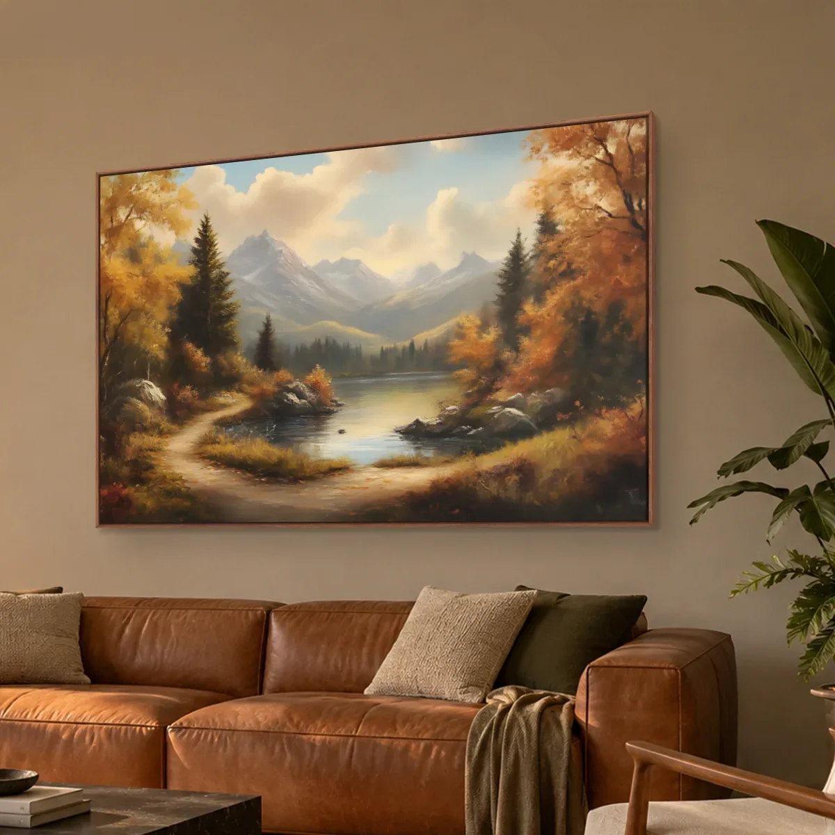 Quadro Decorativo Canvas Vale Outonal - PA0021