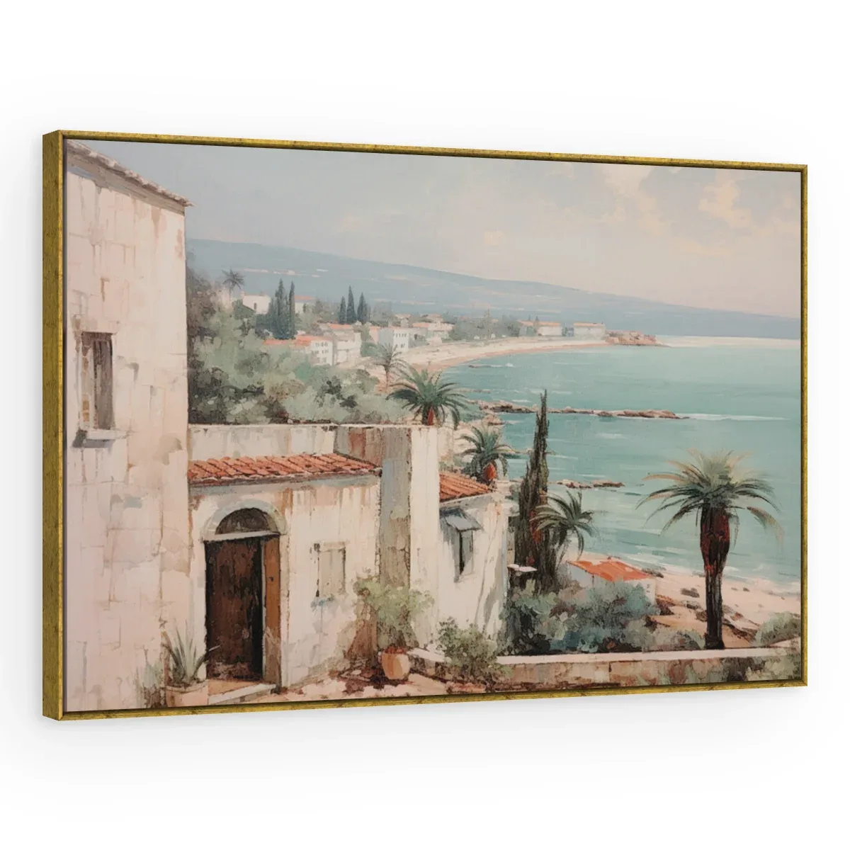 Quadro Decorativo Canvas Litoral Mediterrâneo - PA0022