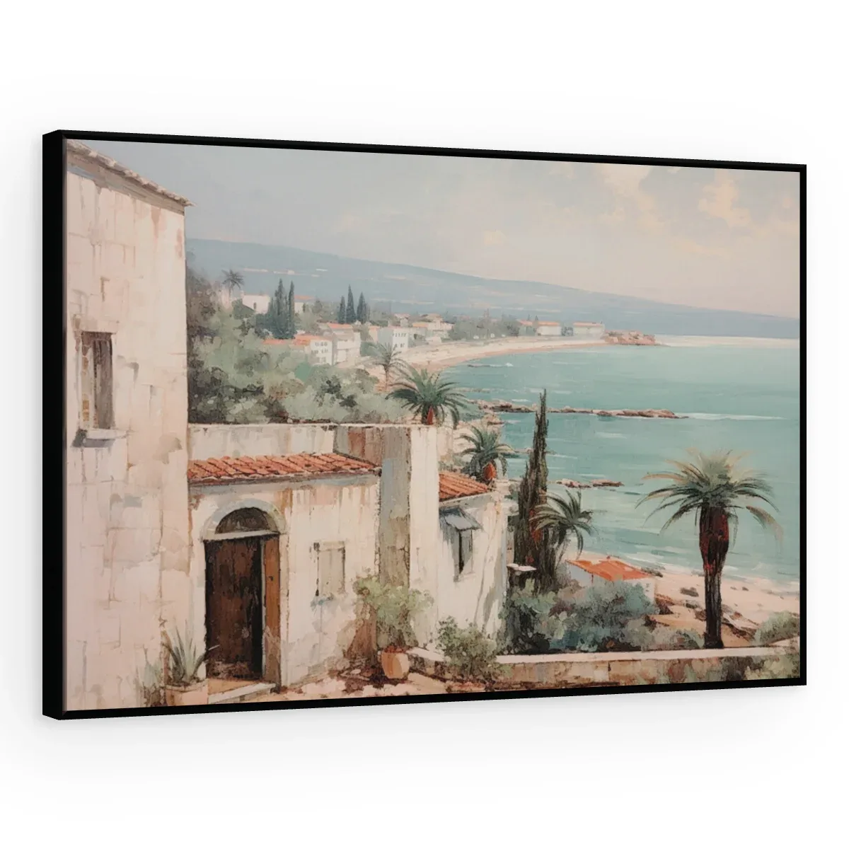 Quadro Decorativo Canvas Litoral Mediterrâneo - PA0022