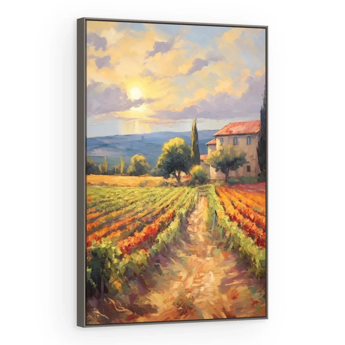Quadro Decorativo Canvas Vinhedo Toscano - PA0023