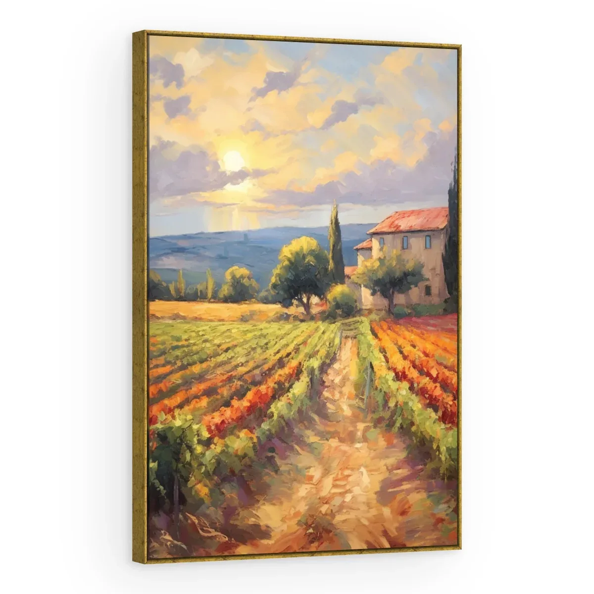 Quadro Decorativo Canvas Vinhedo Toscano - PA0023
