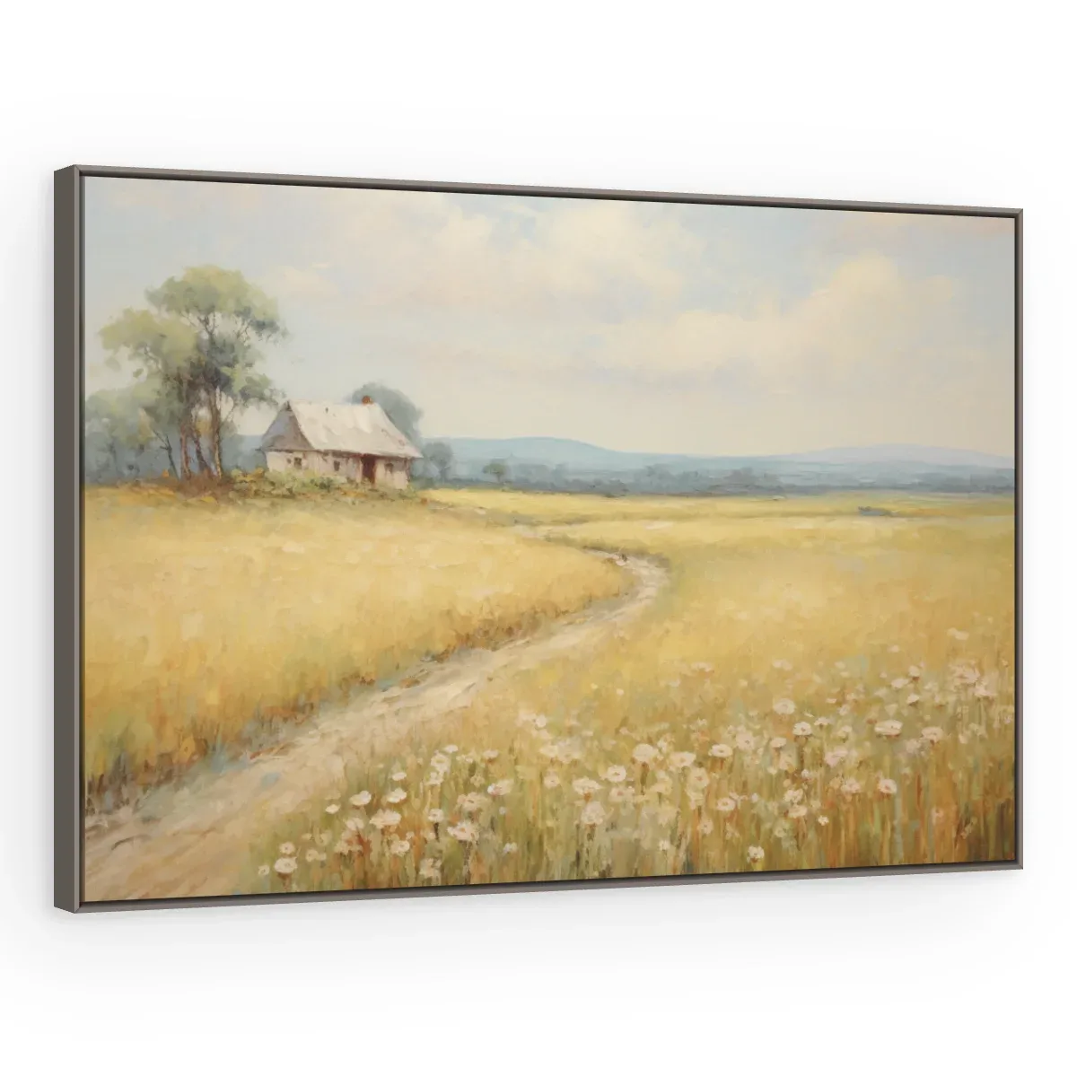 Quadro Decorativo Canvas Campo Dourado - PA0025
