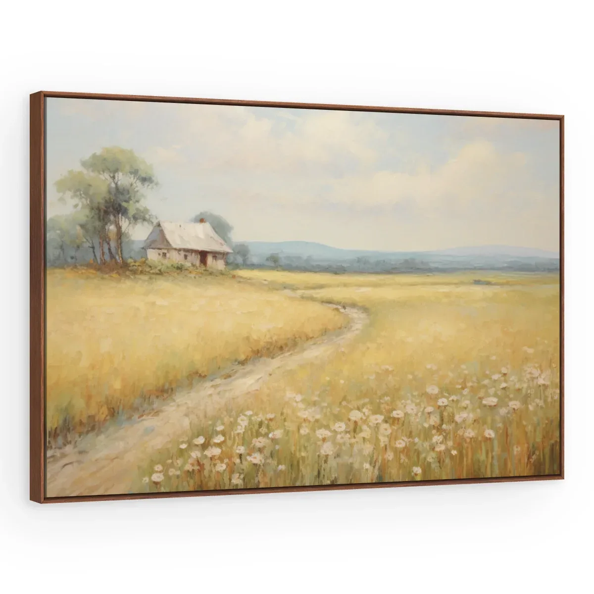 Quadro Decorativo Canvas Campo Dourado - PA0025