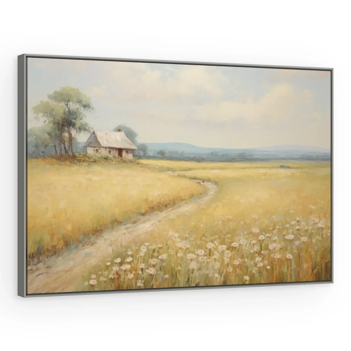 Quadro Decorativo Canvas Campo Dourado - PA0025