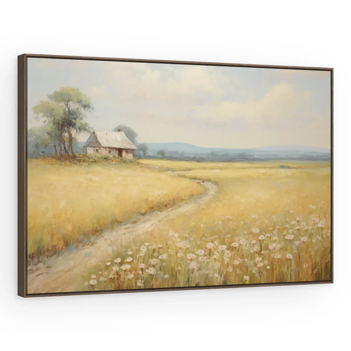 Quadro Decorativo Canvas Campo Dourado - PA0025