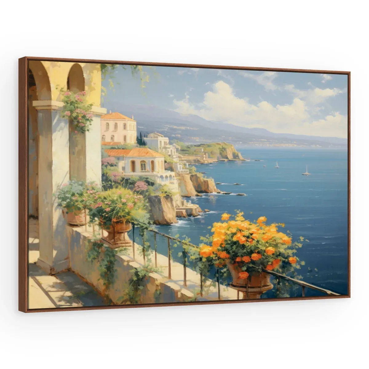 Quadro Decorativo Canvas Terraço Florido - PA0029