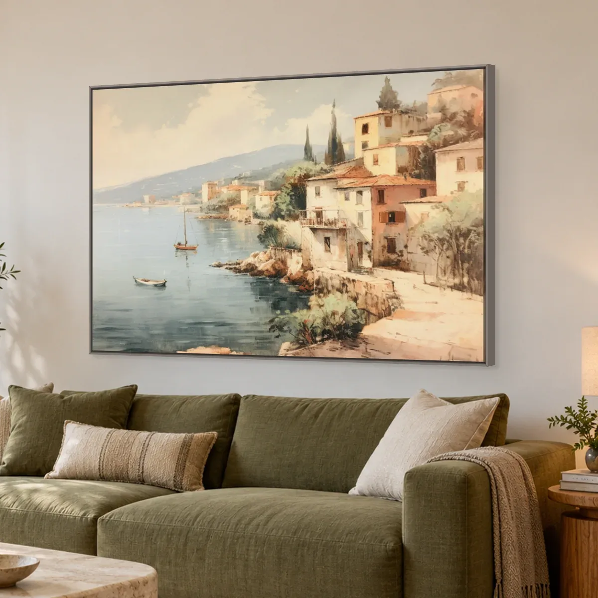 Quadro Decorativo Canvas Vilarejo Costeiro - PA0030