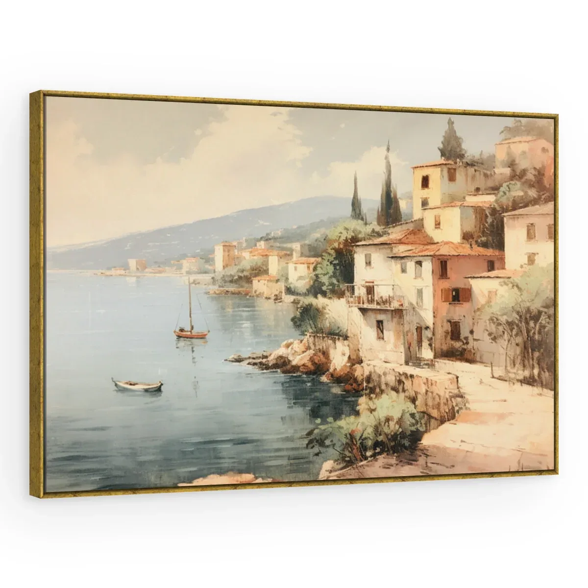 Quadro Decorativo Canvas Vilarejo Costeiro - PA0030