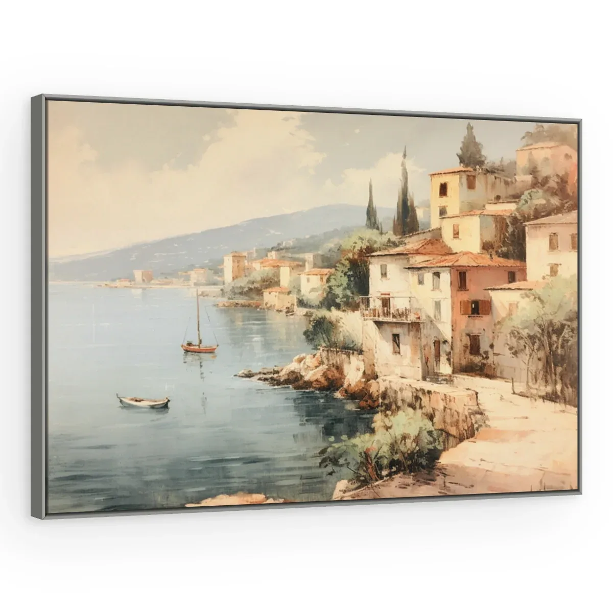 Quadro Decorativo Canvas Vilarejo Costeiro - PA0030