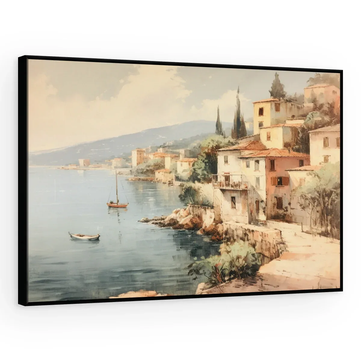 Quadro Decorativo Canvas Vilarejo Costeiro - PA0030