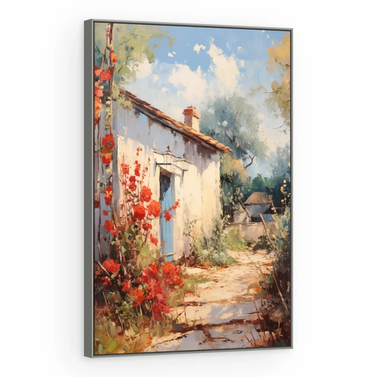 Quadro Decorativo Canvas Porta Azul - PA0034